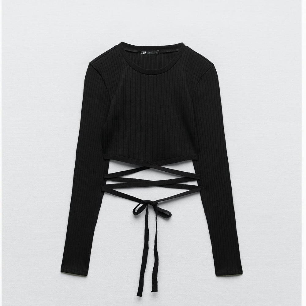 Black Zara longs sleeves shirt
